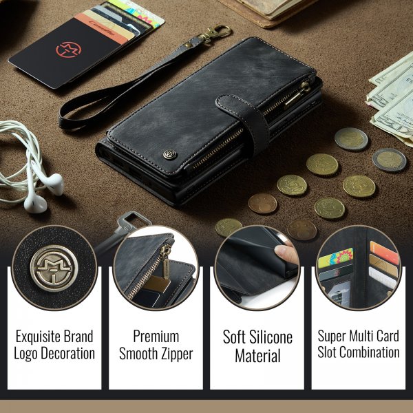 CaseMe iPhone 17 Fodral C30 Series Svart