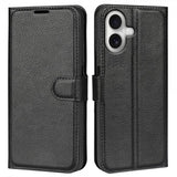 iPhone 17 Fodral Litchi Svart