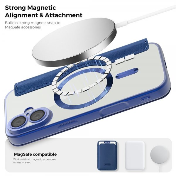 iPhone 17 Fodral MagSafe Blå