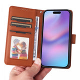 Betopnice iPhone 17 Fodral med Löstagbart Skal 005 Brun