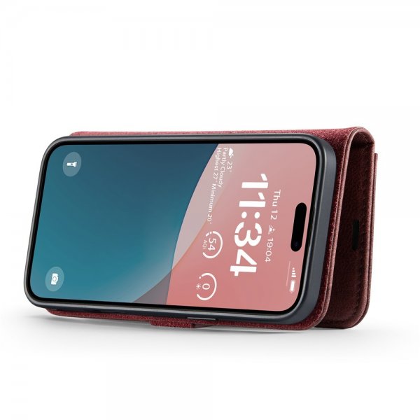 Dg.Ming iPhone 17 Fodral med Löstagbart Skal Röd