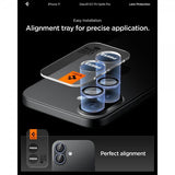 Spigen iPhone 17 Kameraskydd GLAS.tR EZ Fit Optik Pro 2-pack Blå
