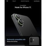 Spigen iPhone 17 Kameraskydd GLAS.tR EZ Fit Optik Pro 2-pack Grön