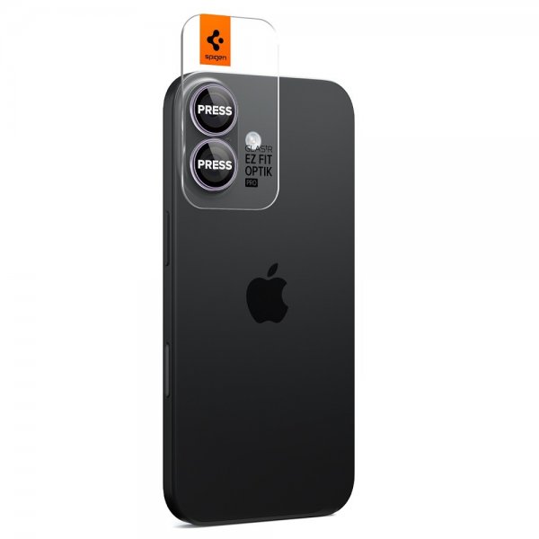 Spigen iPhone 17 Kameraskydd GLAS.tR EZ Fit Optik Pro 2-pack Lila