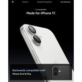 Spigen iPhone 17 Kameraskydd GLAS.tR EZ Fit Optik Pro 2-pack Silver
