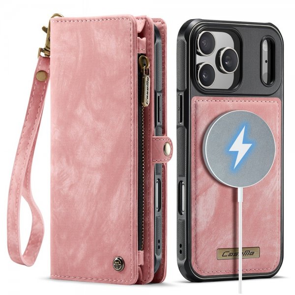 CaseMe iPhone 17 Pro Fodral 008 Series Löstagbart Skal Rosa