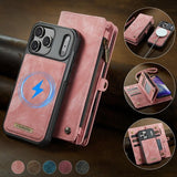 CaseMe iPhone 17 Pro Fodral 008 Series Löstagbart Skal Rosa