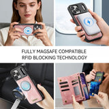 CaseMe iPhone 17 Pro Fodral 008 Series Löstagbart Skal Rosa