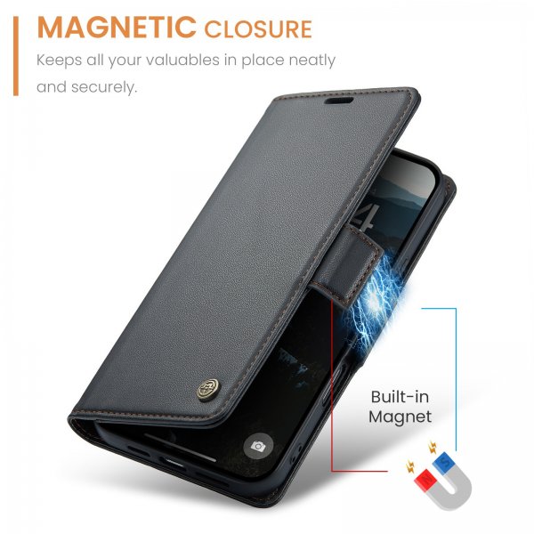 CaseMe iPhone 17 Pro Fodral 023 Series Svart
