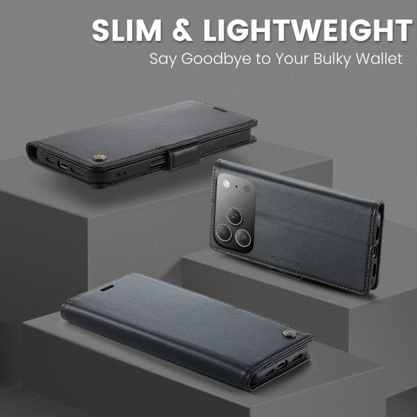 CaseMe iPhone 17 Pro Fodral 023 Series Svart