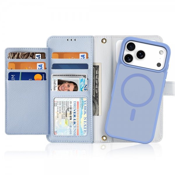 Dux Ducis iPhone 17 Pro Fodral 2-i-1 Lawa Series MagSafe Blå