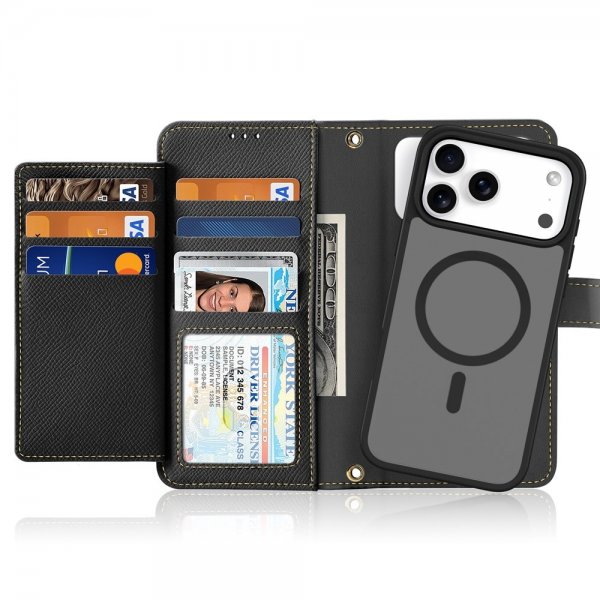 Dux Ducis iPhone 17 Pro Fodral 2-i-1 Lawa Series MagSafe Svart