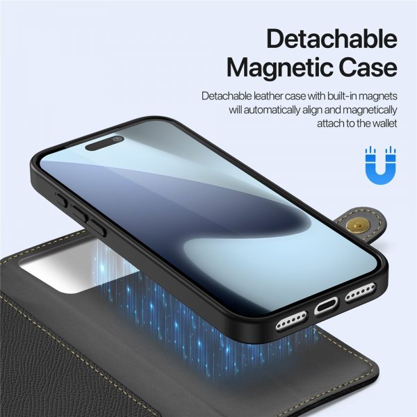 Dux Ducis iPhone 17 Pro Fodral 2-i-1 Lawa Series MagSafe Svart