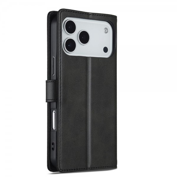 Lc.Imeeke iPhone 17 Pro Fodral med Kortfack Stativfunktion Svart