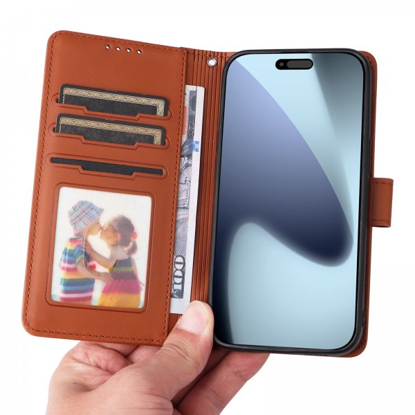 Betopnice iPhone 17 Pro Fodral med Löstagbart Skal 005 Brun