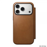 Nomad iPhone 17 Pro Fodral Modern Leather Folio English Tan