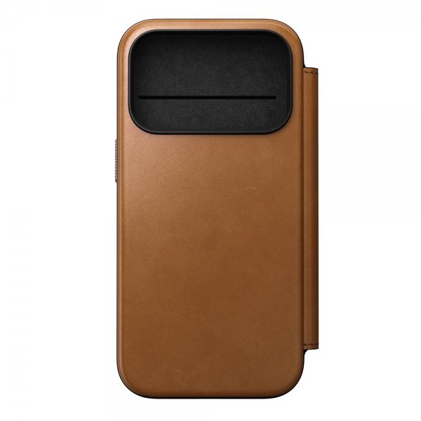 Nomad iPhone 17 Pro Fodral Modern Leather Folio English Tan