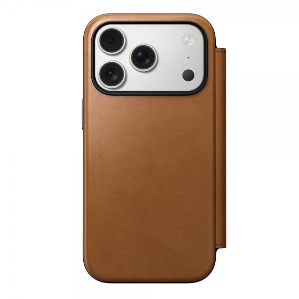 Nomad iPhone 17 Pro Fodral Modern Leather Folio English Tan