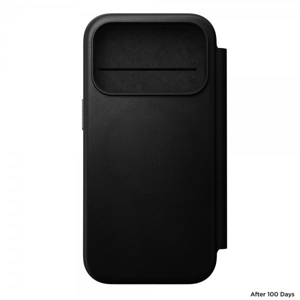 Nomad iPhone 17 Pro Fodral Modern Leather Folio Svart
