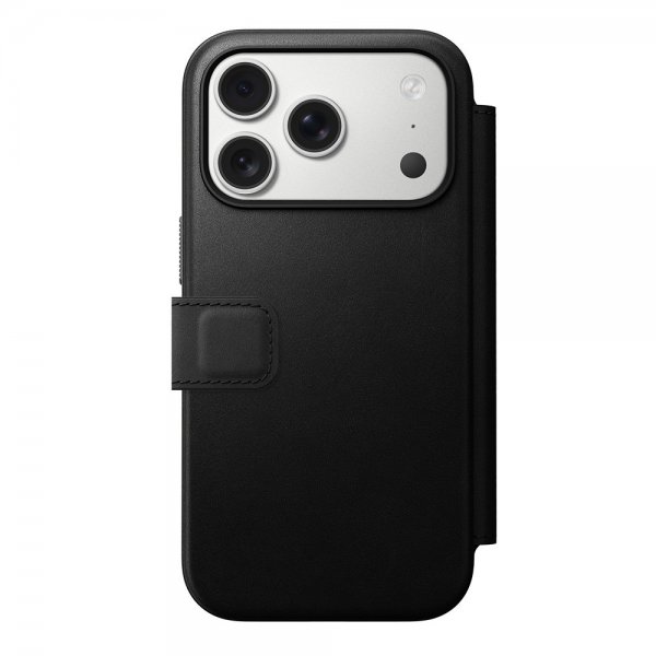 Nomad iPhone 17 Pro Fodral Modern Leather Folio Svart