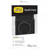 Otterbox iPhone 17 Pro Fodral React Folio MagSafe Black Crystal