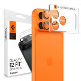 Spigen iPhone 17 Pro Kameraskydd Glas.tR EZ Fit Optik Pro XL Orange