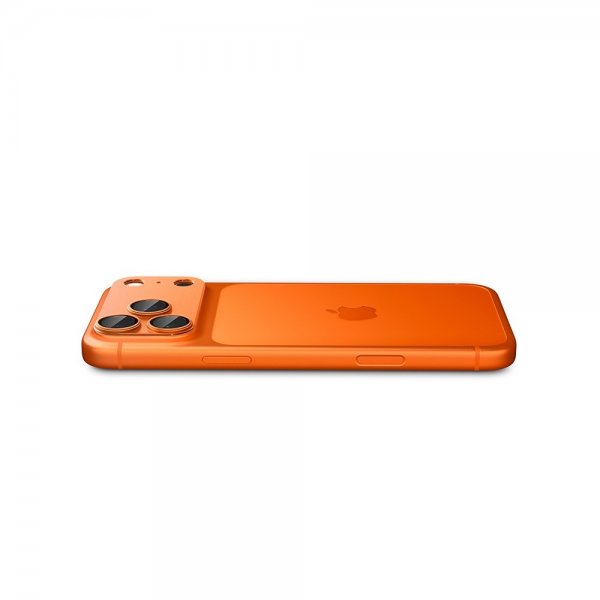 Spigen iPhone 17 Pro Kameraskydd Glas.tR EZ Fit Optik Pro XL Orange