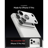 Spigen iPhone 17 Pro Kameraskydd Glas.tR EZ Fit Optik Pro XL Silver