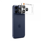 Spigen iPhone 17 Pro Kameraskydd Glas.tR EZ Fit Optik Pro XL Svart