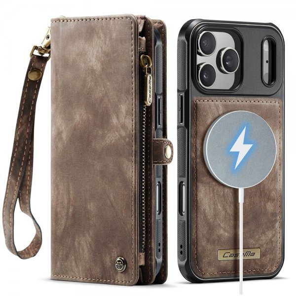 CaseMe iPhone 17 Pro Max Fodral 008 Series Löstagbart Skal Brun