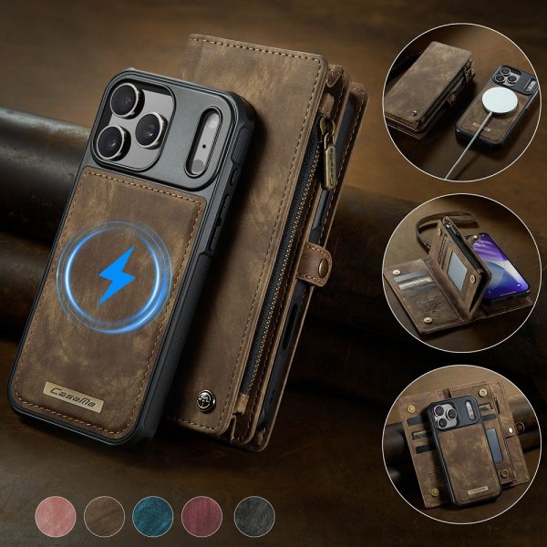 CaseMe iPhone 17 Pro Max Fodral 008 Series Löstagbart Skal Brun