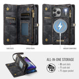 CaseMe iPhone 17 Pro Max Fodral 008 Series Löstagbart Skal Svart
