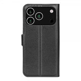 iPhone 17 Pro Max Fodral Litchi Svart