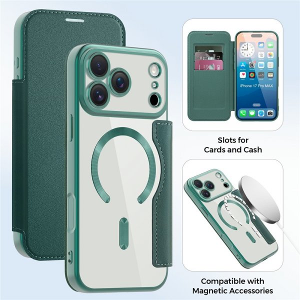 iPhone 17 Pro Max Fodral MagSafe Grön