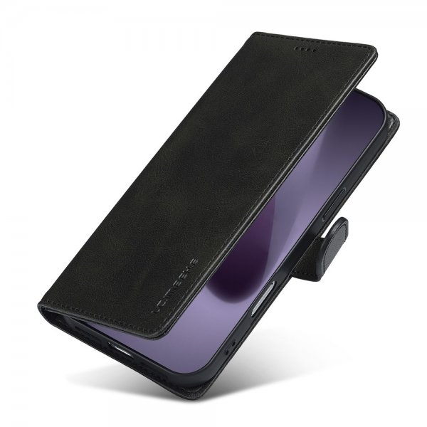 Lc.Imeeke iPhone 17 Pro Max Fodral med Kortfack Stativfunktion Svart