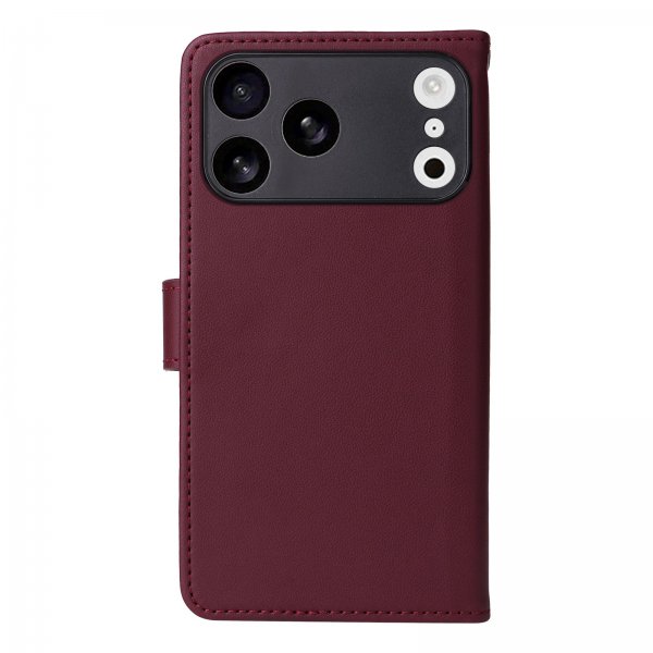 Betopnice iPhone 17 Pro Max Fodral med Löstagbart Skal 005 Röd