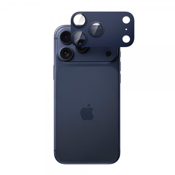 Spigen iPhone 17 Pro Max Kameraskydd Glas.tR EZ Fit Optik Pro XL Blå