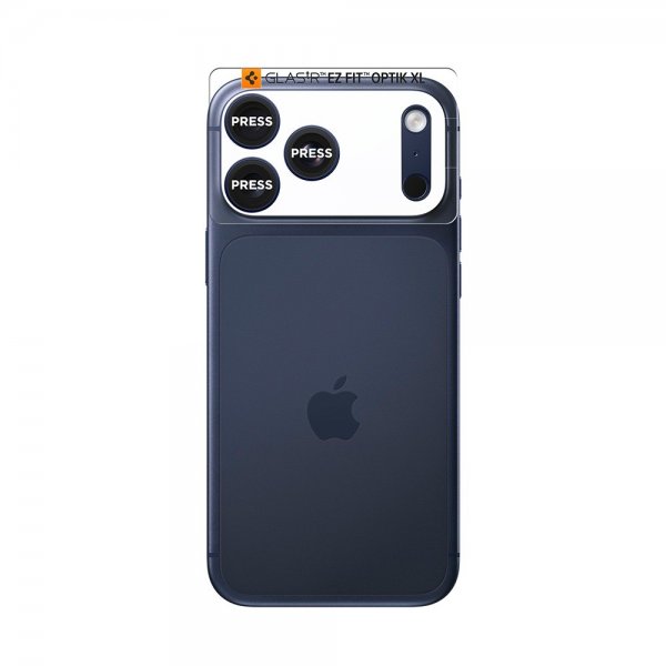 Spigen iPhone 17 Pro Max Kameraskydd Glas.tR EZ Fit Optik Pro XL Blå