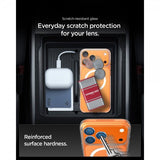 Spigen iPhone 17 Pro Max Kameraskydd Glas.tR EZ Fit Optik Pro XL Orange