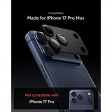 Spigen iPhone 17 Pro Max Kameraskydd Glas.tR EZ Fit Optik Pro XL Svart