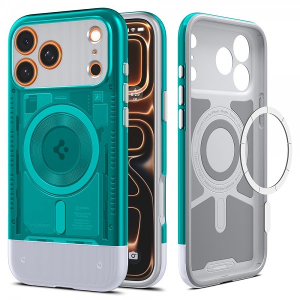 Spigen iPhone 17 Pro Max Skal Classic C1 MagFit Bondi Blue