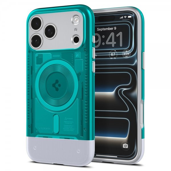 Spigen iPhone 17 Pro Max Skal Classic C1 MagFit Bondi Blue