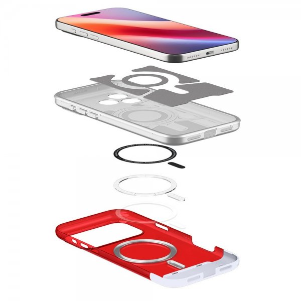 Spigen iPhone 17 Pro Max Skal Classic C1 MagFit Ruby