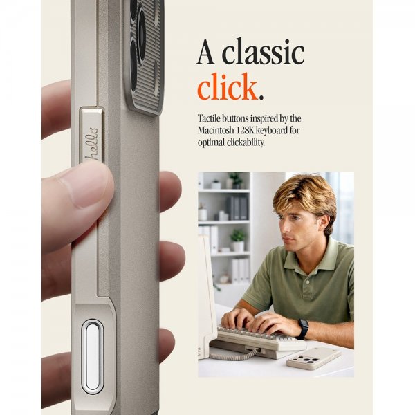 Spigen iPhone 17 Pro Max Skal Classic LS MagFit Stone