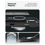 Spigen iPhone 17 Pro Max Skal Enzo Aramid T MagFit Svart Silver