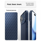 Spigen iPhone 17 Pro Max Skal Liquid Air Navy Blue