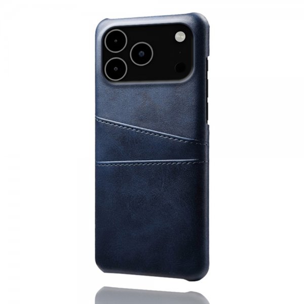 iPhone 17 Pro Max Skal med två Kortfack Blå