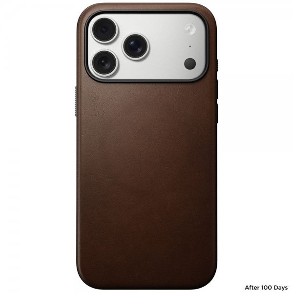 Nomad iPhone 17 Pro Max Skal Modern Leather Case Brun