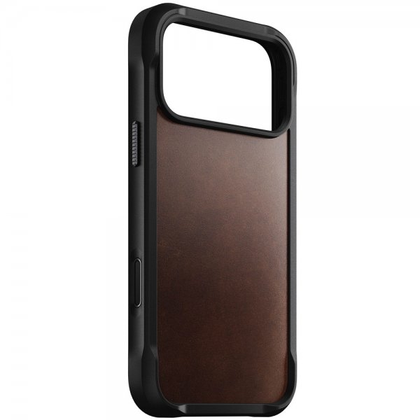 Nomad iPhone 17 Pro Max Skal Rugged Leather Case Horween Rustic Brown