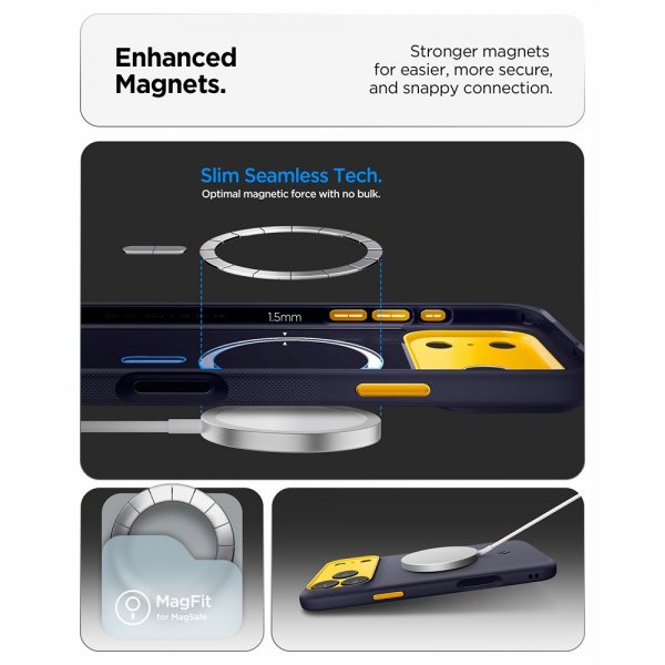 Spigen iPhone 17 Pro Max Skal Nano Pop MagFit Blueberry Navy